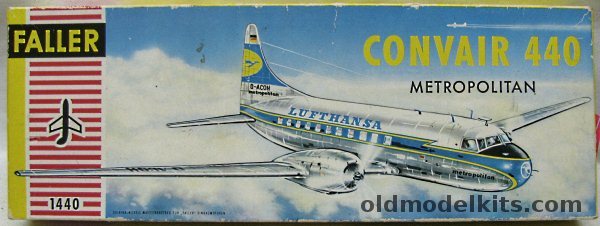 Faller 1/98 Convair 440 Convairliner Metropolitan - Lufthansa, 1440 plastic model kit